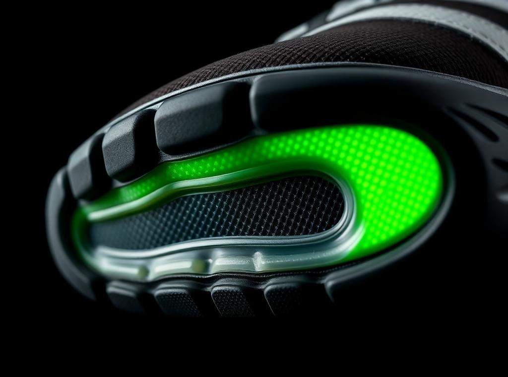 Macro detail of the volt foam midsole
